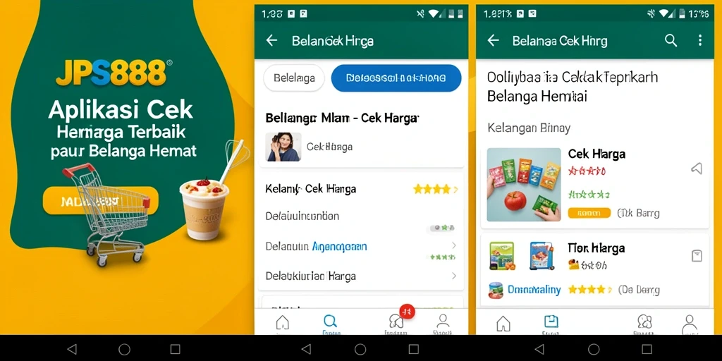 Tampilan antarmuka pengguna aplikasi JPS888 untuk cek harga produk.