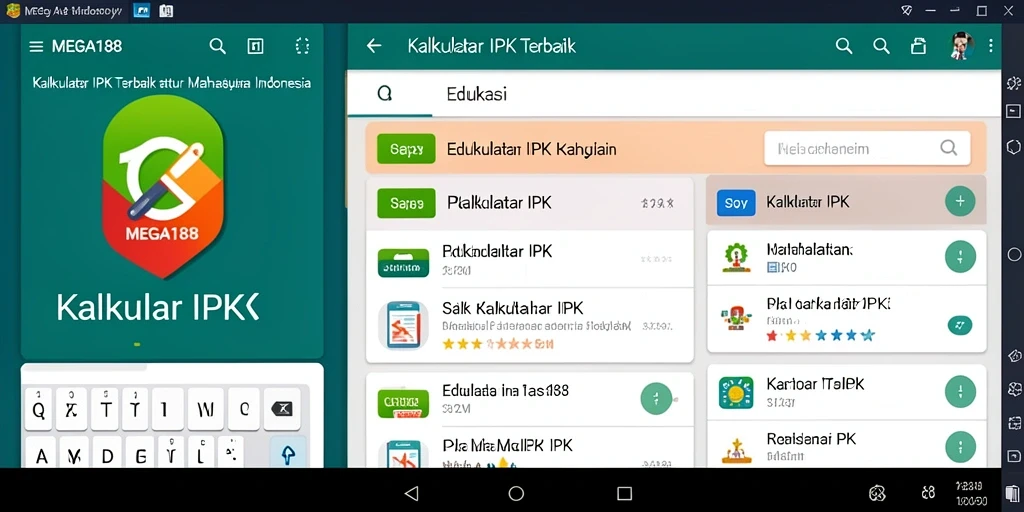 Antarmuka pengguna yang intuitif dari MEGA188 untuk Kalkulator IPK.