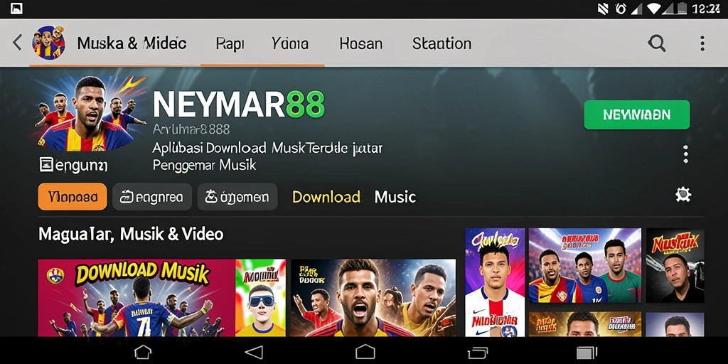 Antarmuka NEYMAR88 yang user-friendly untuk Download Musik.