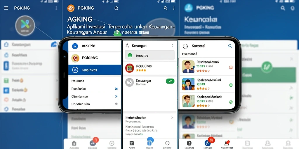 Antarmuka PGKING yang modern dan fungsional untuk investasi.