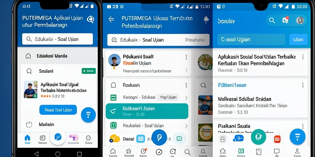 Tampilan antarmuka utama aplikasi PUTERMEGA yang menarik dan interaktif.